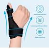 Polyester Wrist Guard Grey Black Adjustable Protective Immobilizer For Thumb Splint Fractures Unisex