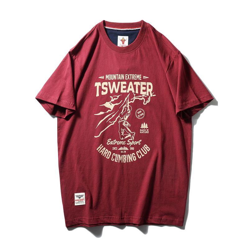 Trade Export to Domestic Sales American Retro Printed Pure Cotton Trendy Brand Short-Sleeved T-Shirt Men's Summer Base Layer Men's Clothing T-Shirt