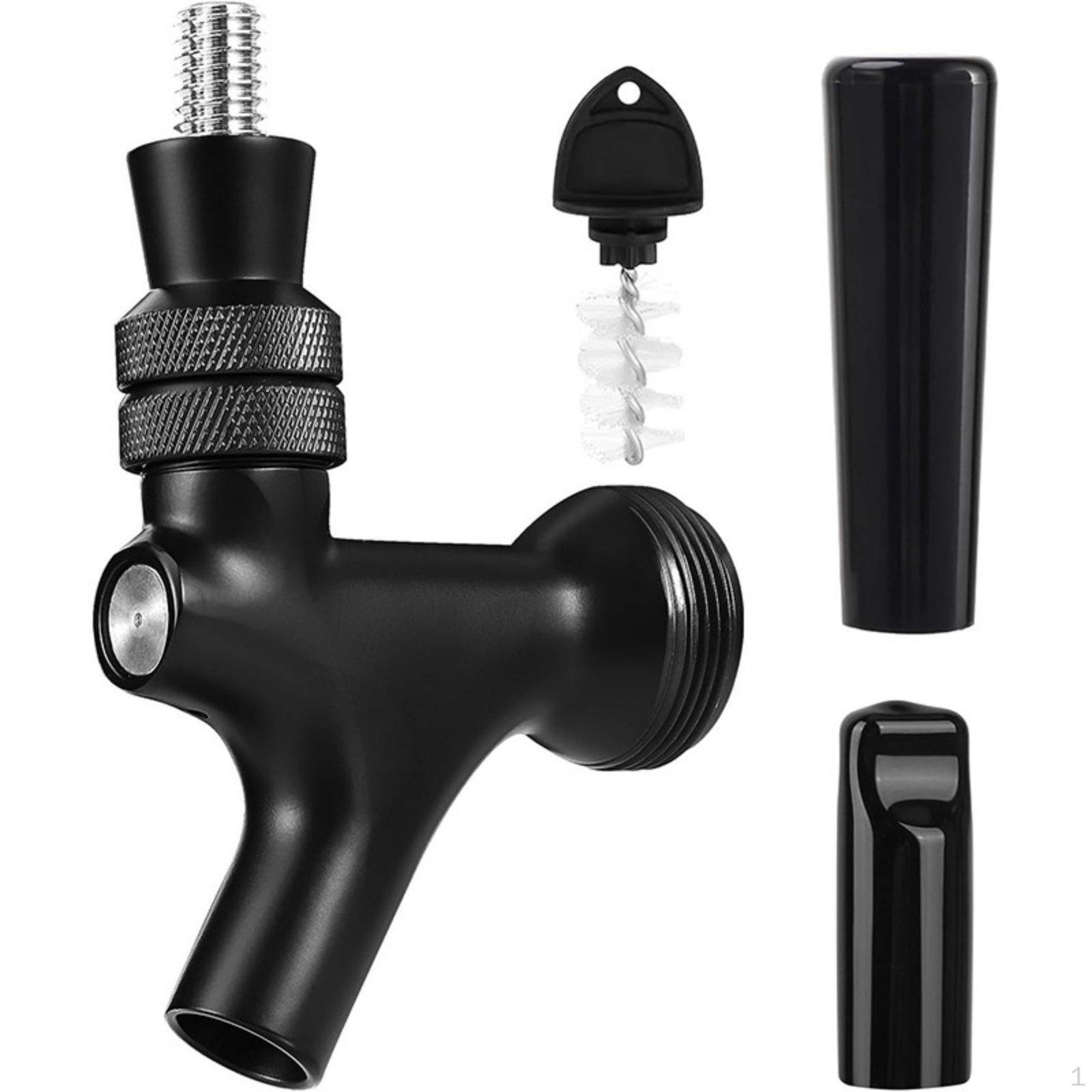 Keg Kit LeakResistant Pressure Adjustable Fermented Beverage Metal Body Faucet Connector for Copper Non-adj Tap