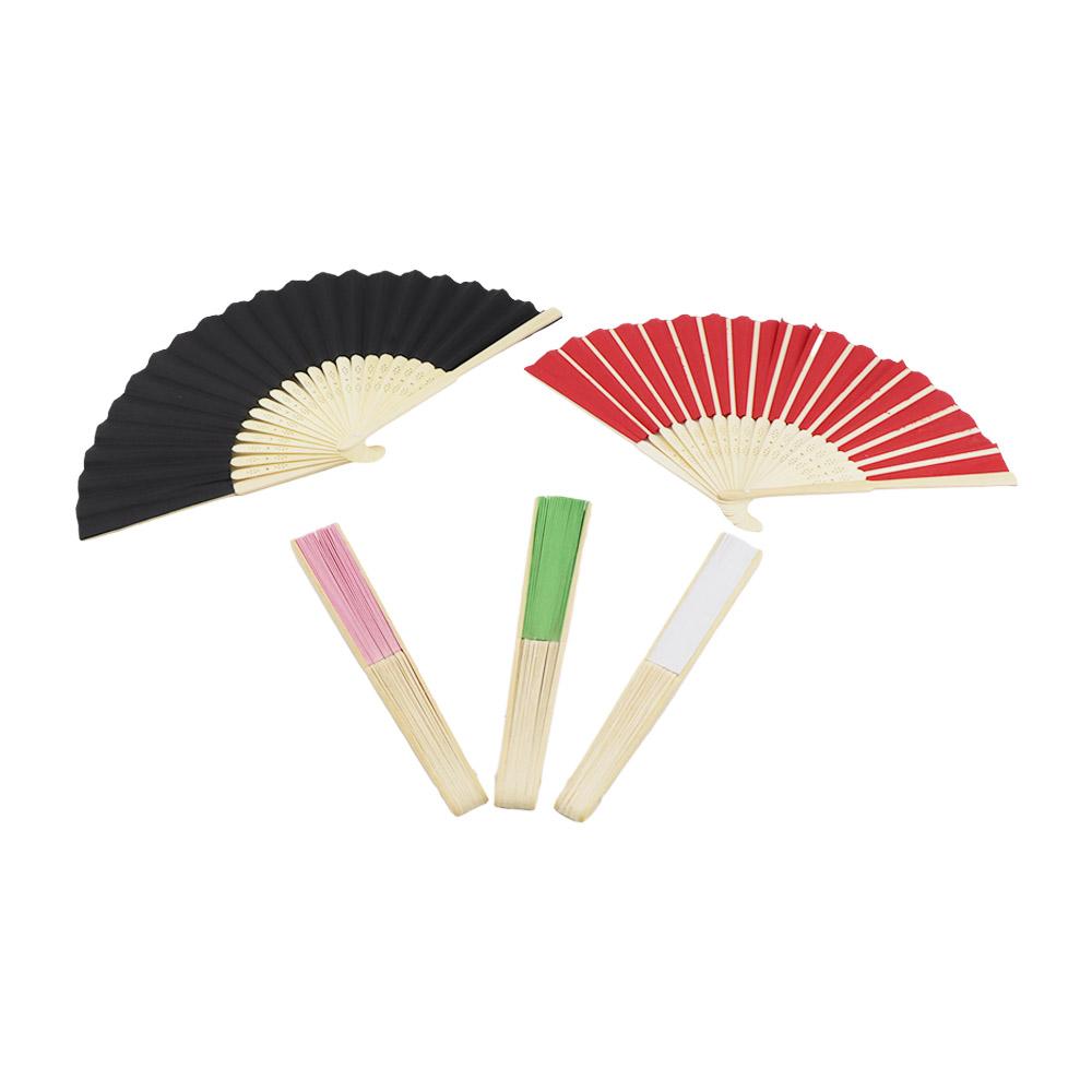 Bamboo Chinese Style Gifts DecorationTool Folding Paper Fan Photo Prop Tool Hand Held Fan Dance Fan
