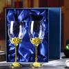 Shangqi Peony Handmade Red Wine Glass & Decanter Set