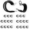 24PCS Stainless Steel Cable Clamp Rubber Cushioned Wire Management  Automotive Marine Industrial
