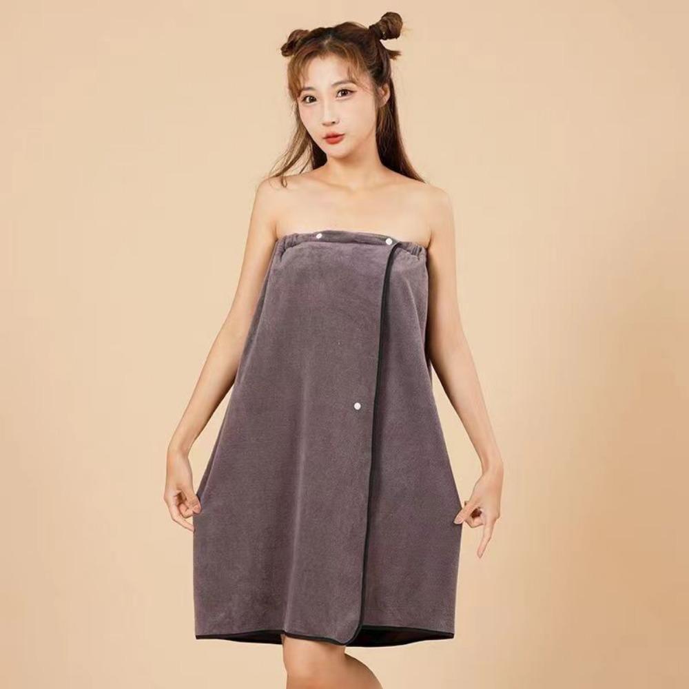 Microfiber Bath Skirt Cartoon Wrap Shower Skirt Beach Towel Spa Bathrobes  Lady