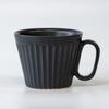 Wired Beans Wired Beans Mug To Last a Lifetime Kasama Ware Shinogi Mug 240ml Pair Set White Matt matte/Black