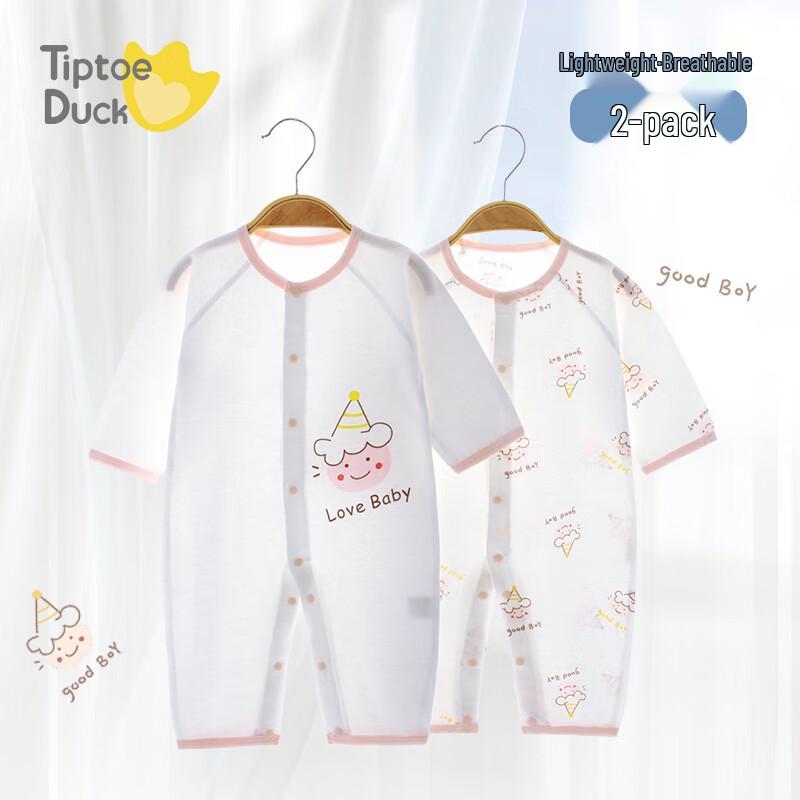 

Летний тонкий хлопковый комбинезон для новорожденного с длинным рукавом 66cm (3-6M, up to 16.5 lbs)