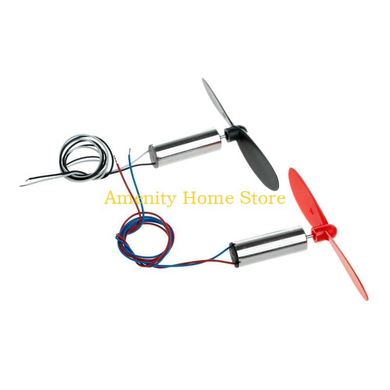 

F26C 1 Pair for DC 3.7V 720 Mini Model Helicopter Coreless Motor Propeller Great Torq CN