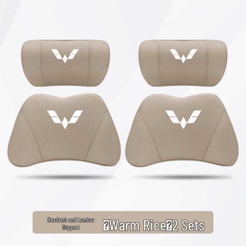 Wuling Car Headrest & Lumbar Support Cushion (Compatible with S/PLUS/S1/S3/V/Jiachen/Rongguang)