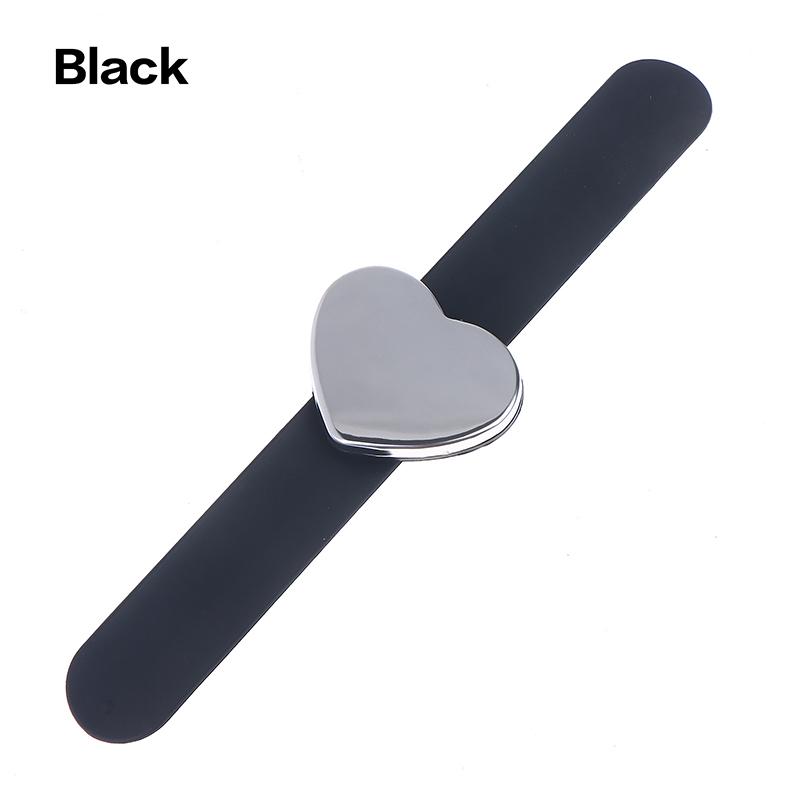 Магнитный браслет-игольница на запястье, держатель для швейных булавок для квилтинга, шитья, силиконовый ремешок на запястье чёрный