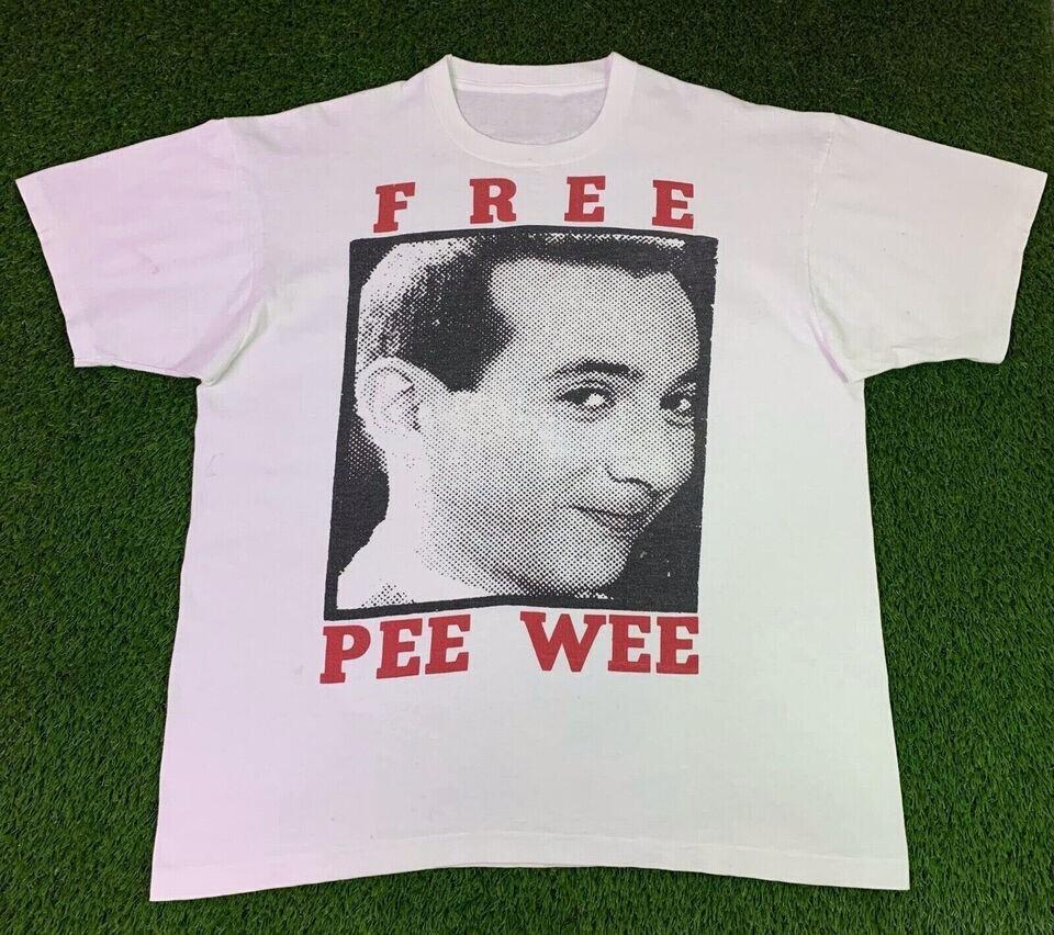 Free Pee Wee Herman White Cotton All Sizes Unisex Shirt LO521 Unisex T-Shirt