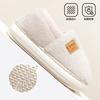 New cotton slippers women's indoor couple fleece warm household fluffy slippers autumn and winter