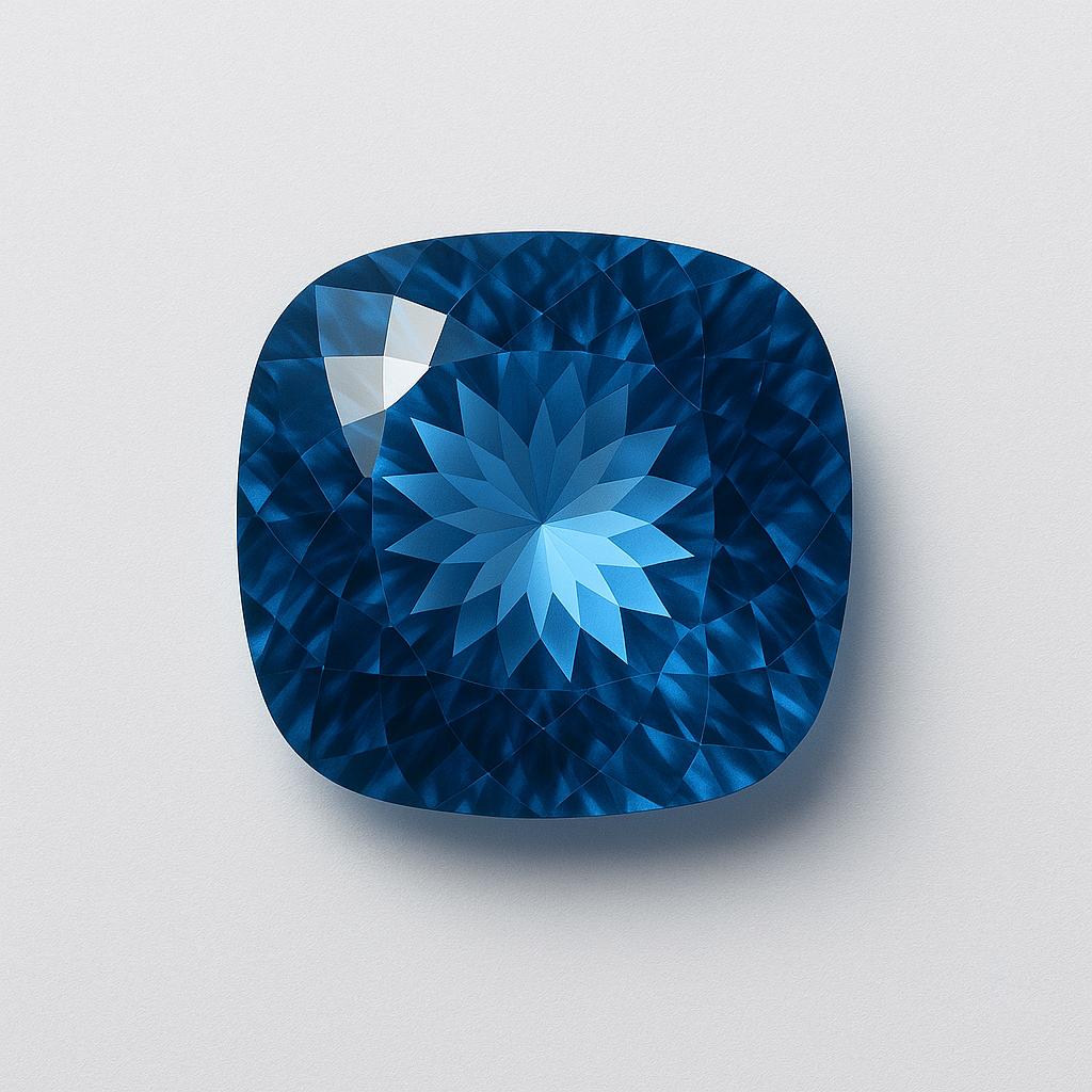 Natural Blue Sapphire Loose Gemstone Quality 11 ct Square Cushion Cut September Birthday Birthstone