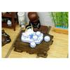 Miniature Teaware Set Model For Children And Collectors With Blue White Porcelain Teapot Cup Tray Doll House Furniture