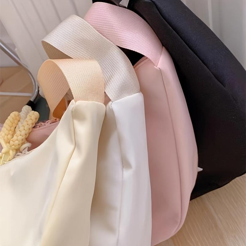 Small Casual Crossbody Bag Student Commuting Shoulder Bag with Headphone Coin Pocket
