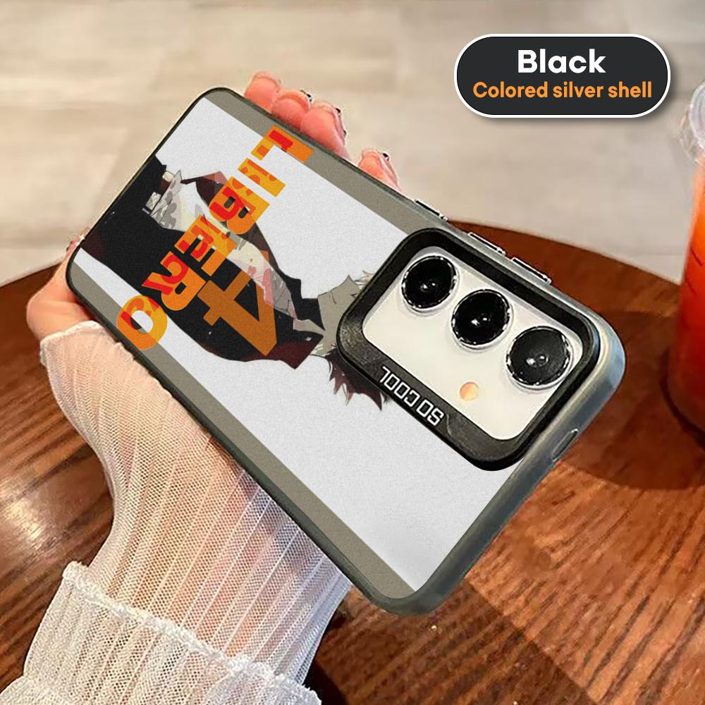 Haikyu Nishinoya Yuu Phone Case For Black lMDColor Silver Shell For Samsung A56 A16 A55 A15 A35 A25 A54 A14 A34