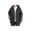 Adidas Windproof Hooded Warm Jacket Long Sleeve Cotton Coat Men Outerwear Black Grey GE9998