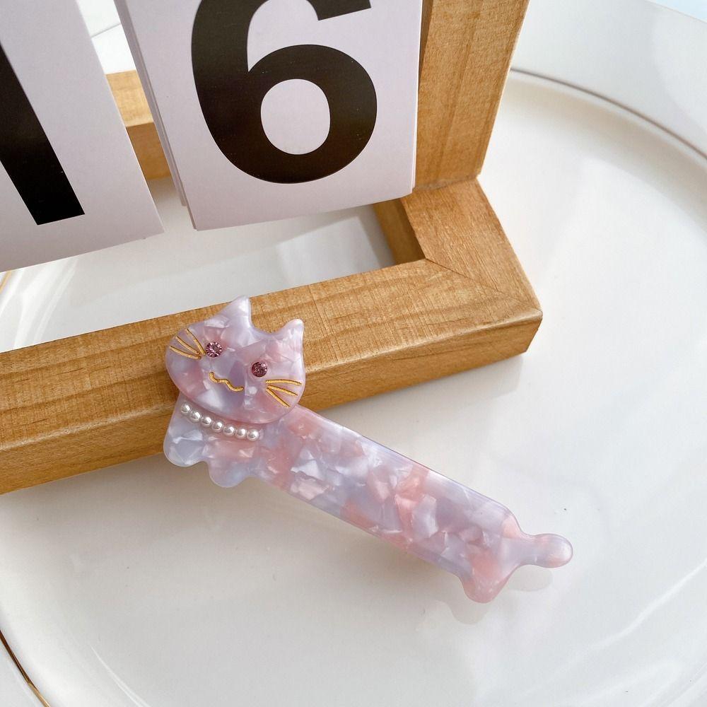 

Headdress Animals Small Barrettes Korean Duckbill Clips Cat Acetate Hair Clips Women Hairpins C