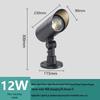 Waterproof Outdoor Tree Spotlight with Garden Ground Plug, Lawn Floodlight for Courtyard Landscapes
