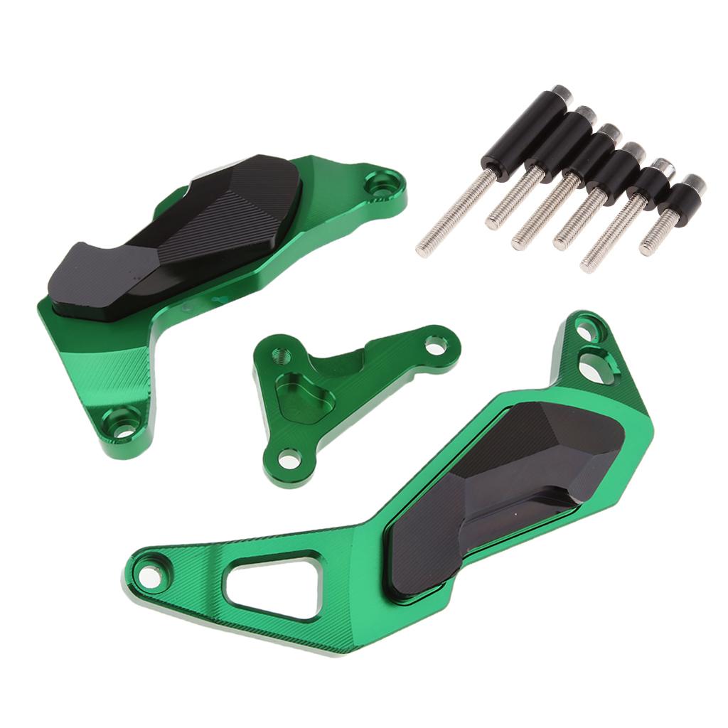 Engine Guard Crash Slider Pad Protection for Kawasaki Ninja 400 1718 Green