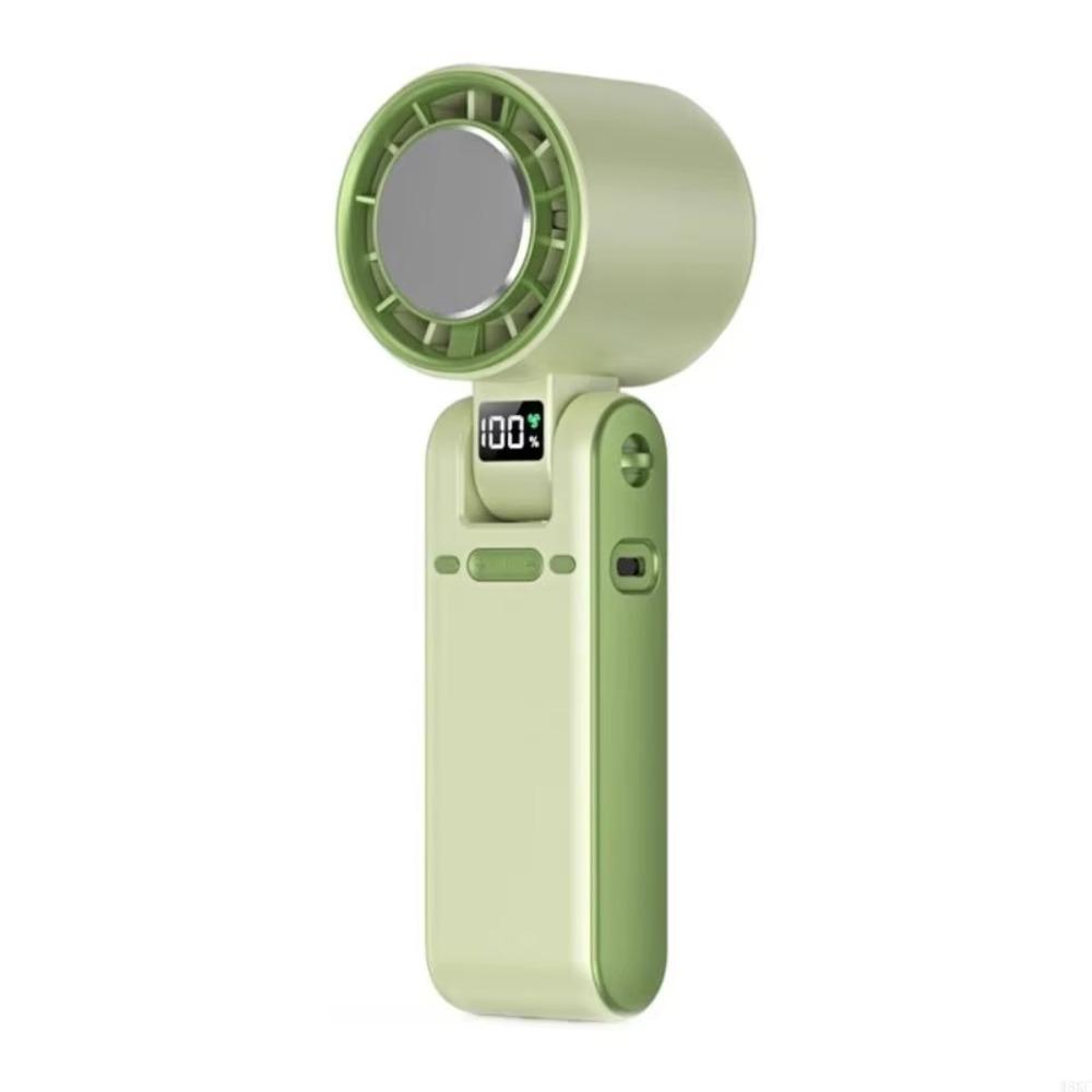 LED Display Portable Fan Powerful Handheld Electric Fan Turbo Quiet Fan  Home Use