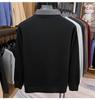 Men's Two-in-One Fleece-Lined Knit Sweater with Shirt Collar for Autumn/Winter