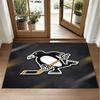 Pittsburgh Penguins Design Crystal Velvet Rug Soft Decorative Mat for Bedroom Entrance