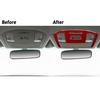 Red Carbon Fiber Interior Overhead Console Frame Cover Trim For Toyota Hilux