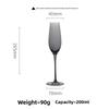 European Electroplated Colorful Champagne Glasses Crystal Highball Wine Cups for Home Hotel Use