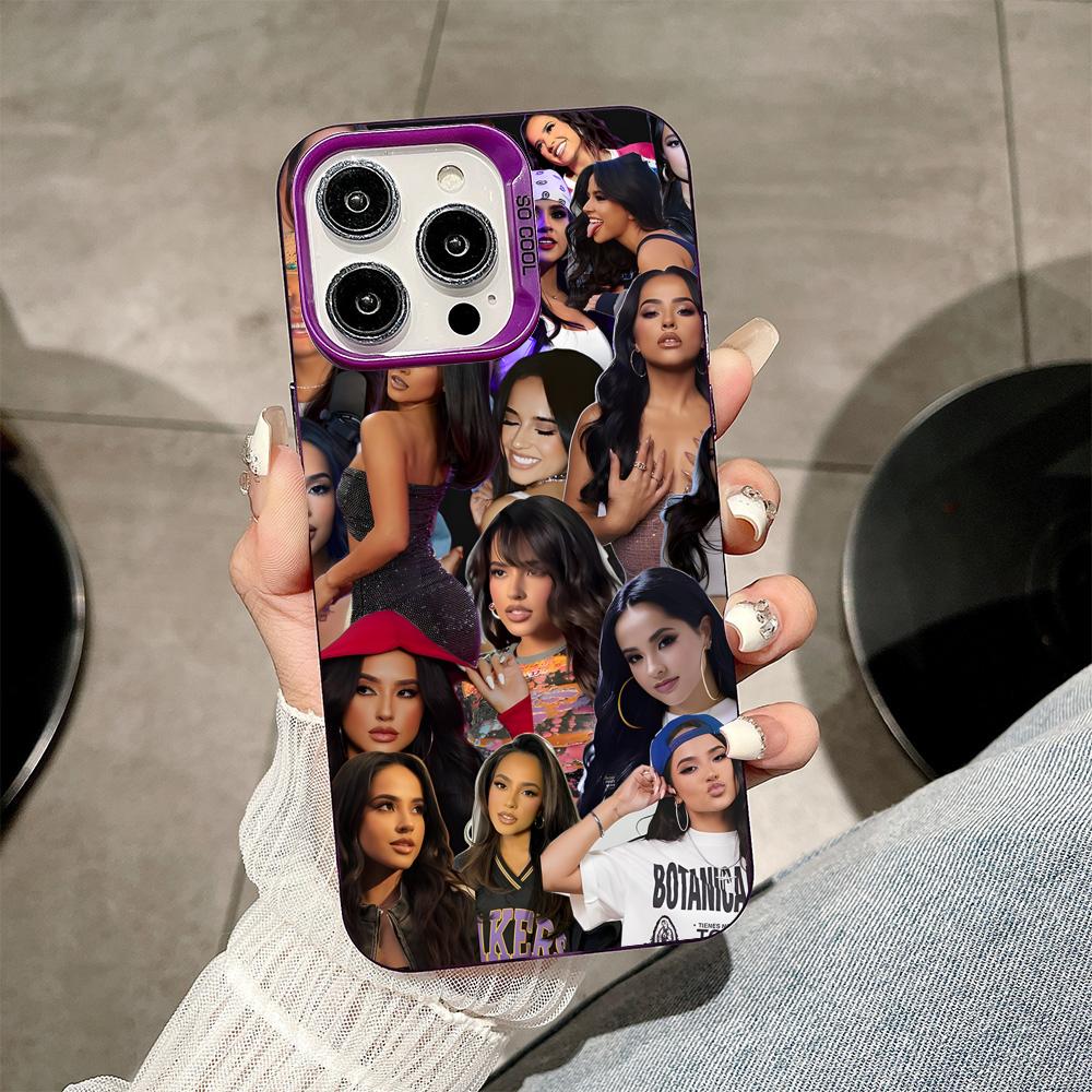 Fashion Becky G Purple Translucent Mobile Phone Case for iPhone 17 16 15 14 13 12 11 X XR XS Air Pro Max Plus Colorful Cover