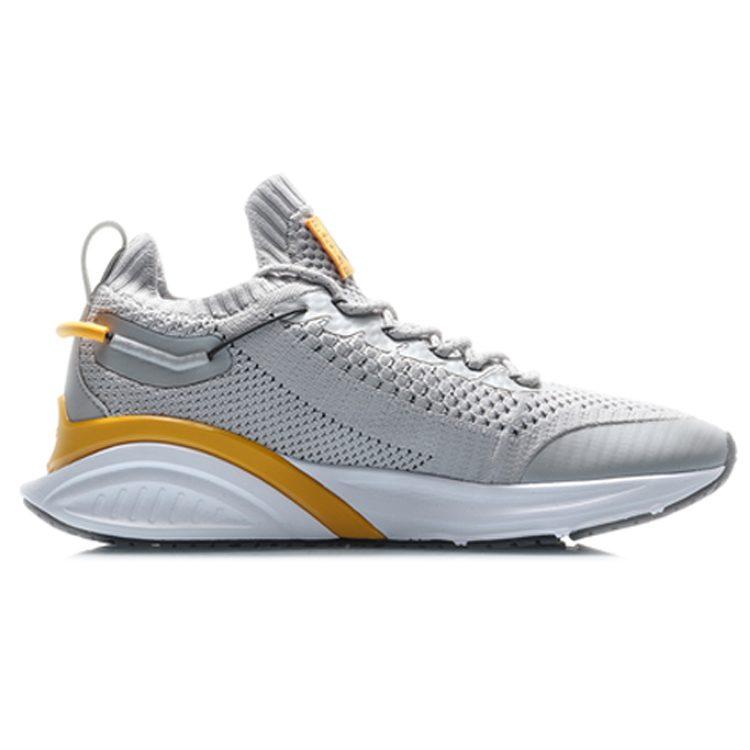 Li Ning Cushioning Low Top Running Shoes Men's Microcrystalline Gray ARHQ109-2