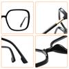 Oversized Square Glasses Frame Men Women Eyewear Big Glasses Optical Myopia Spectacle with Diopters Minus -1.0 -1.5 -2.5 To -5.0