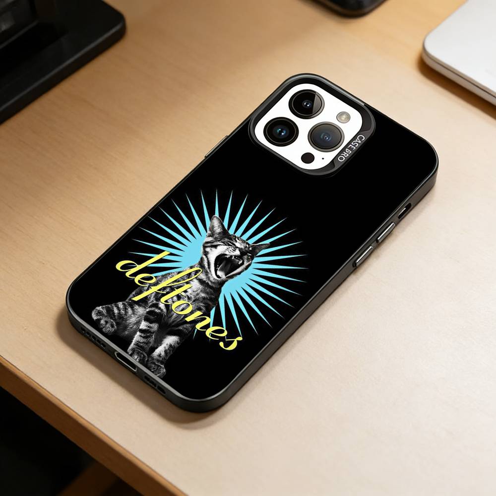 Nu-Metal Band Deftones Phone Case For iPhone 17,16,15,14,13,12,11 Plus,Pro Max,XS,Colorful Silver Black Cover
