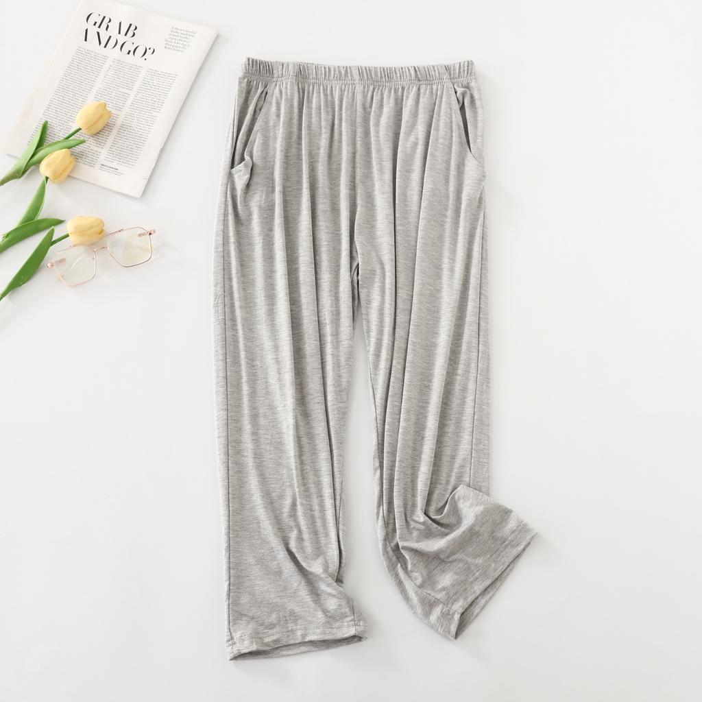 WoMan's Cropped Pants Summer Thin Pajamas Home Pants Chic Running Sports Pants