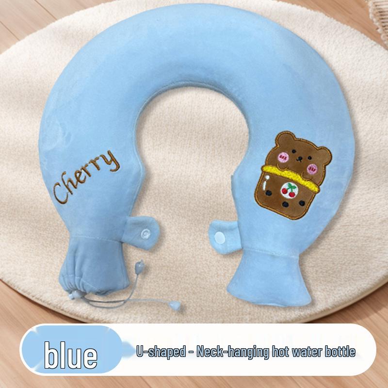 U-Shaped Cervical Hot Water Bottle for Neck and Shoulder Relief