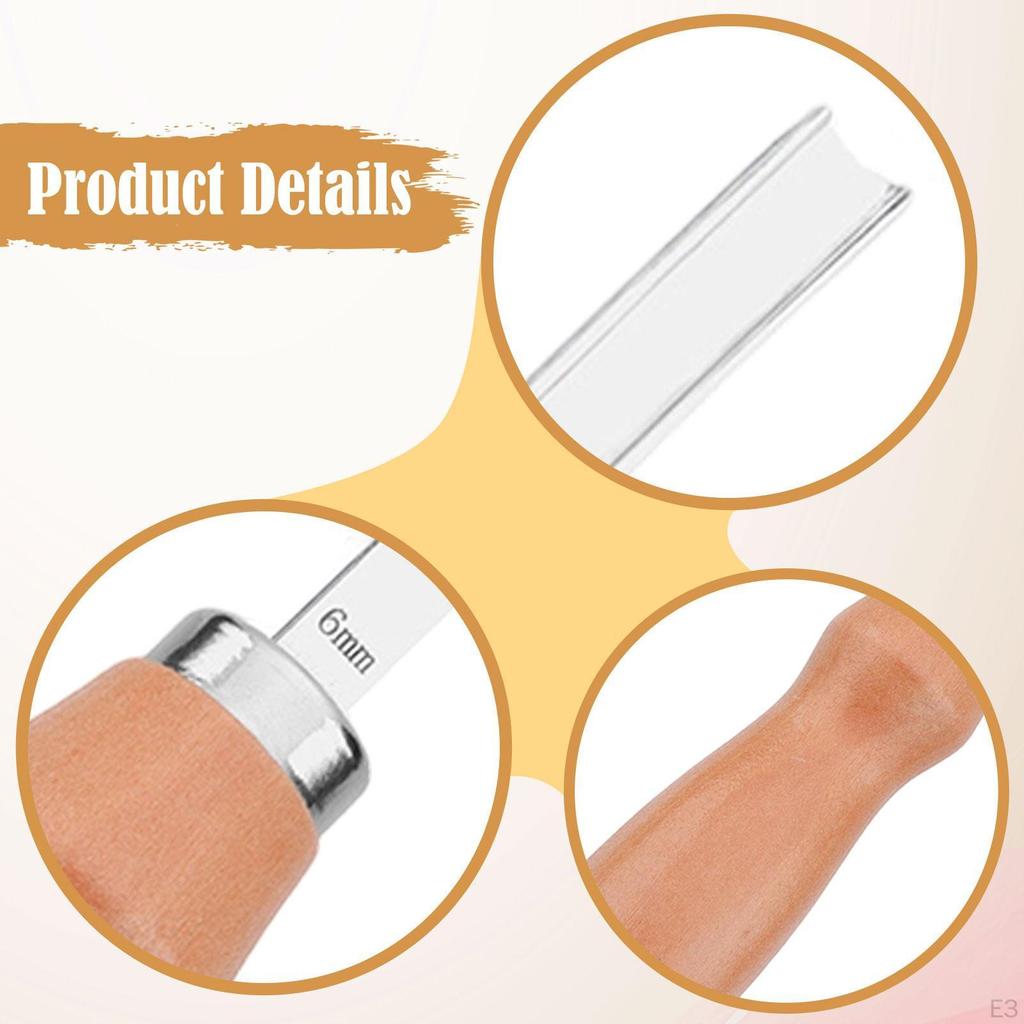 Edge Skiving Beveler Trimmer for Thinning Cutting Leather Working Tool Lightweight Leathercraft