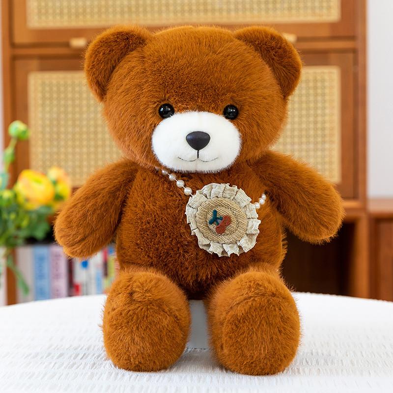 Cute Scarf And Flower Backpack Plush Doll Children Companion Doll For Kids And Baby Gift Souvenir