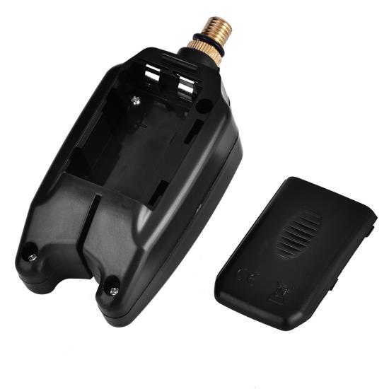 LED Fishing Electronic Fish  Alarm Finder Sound Alert Indicator Light Stick (Black)