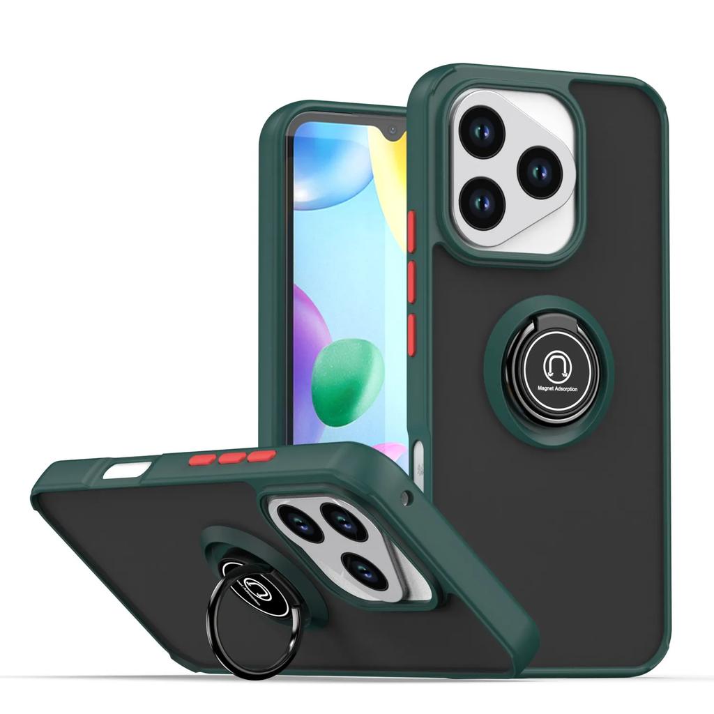 Armor Shockproof Matte Case For Honor 400 Lite 5G Cover Ring Magnetic Stand Holder Back Shell Coque Fundas