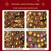 Store Window Display Christmas LED Chrome Ball String Lights Tree Star Ornaments Holiday Decor