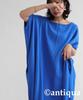 Antiqua Long Dolman Free Size Blue Women's Dress, NA-00444, 32,