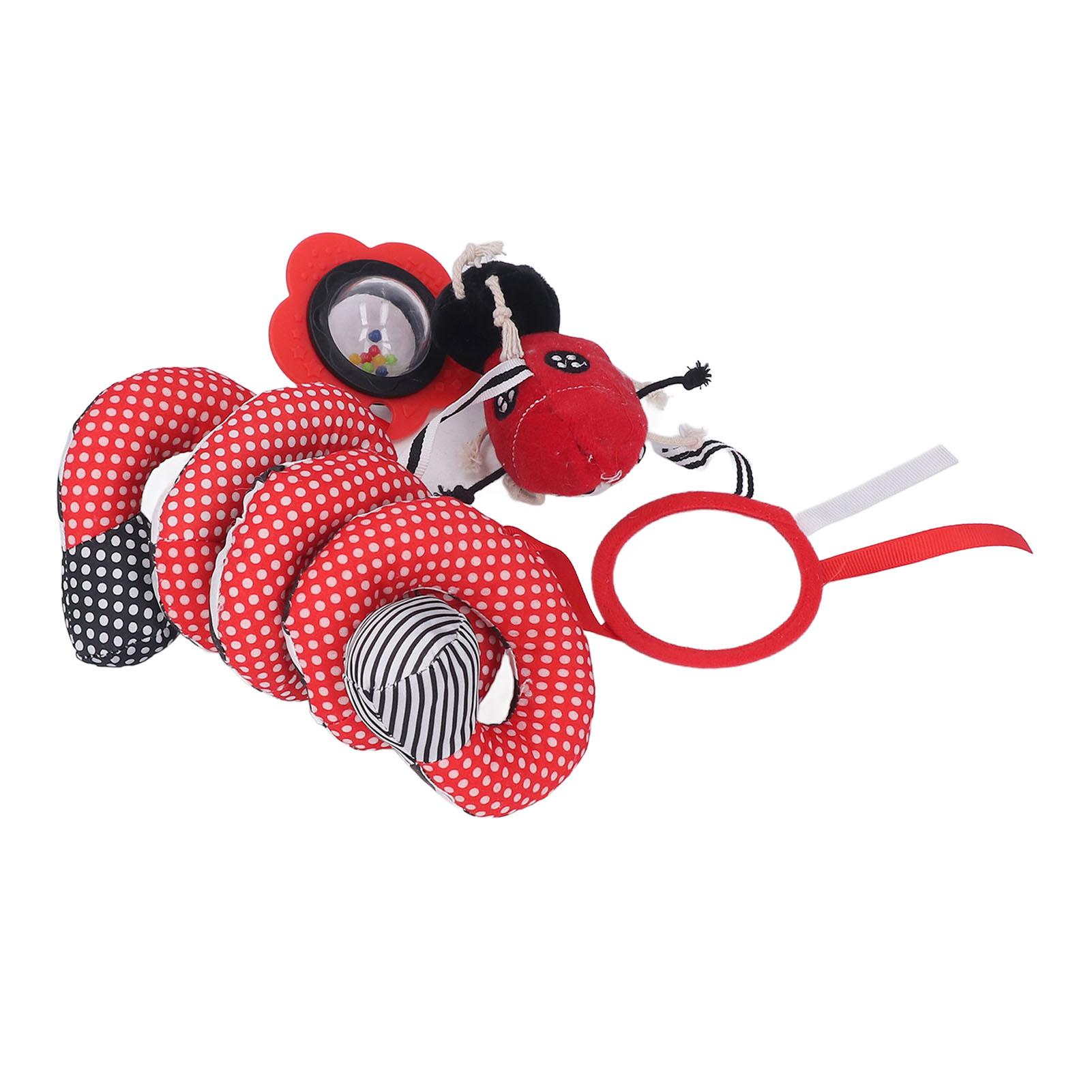 

Baby Spiral Plush Toys Cute Funny Animal Design Colorful Spiral Activity Plush Hanging Toys for 0‑12 Months Baby Beetle