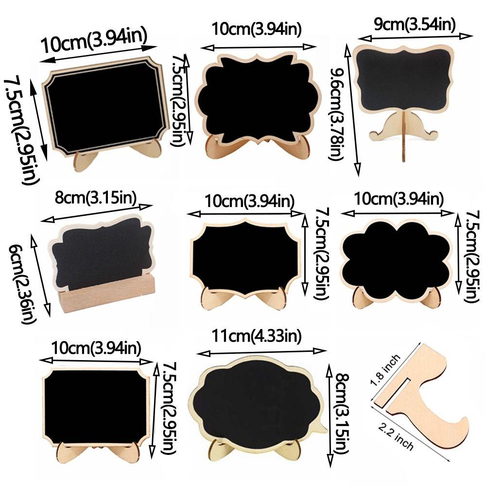 10pcs Creative Message Blackboards with Easel Stand Wedding Place Cards  Party Supplies