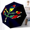 1pc Sturdy 8-Bone Auto Umbrella, Fenerbahce Spor Kulübü Umbrella, Digital Printed, Foldable Umbrella for On-the-Go Outdoor Use