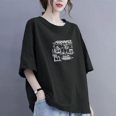 2025 Summer New Short-sleeved Women's Cotton Casual Breathable T-shirt