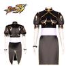 Chun Street Fighter Li Cosplay Brown Cheongsam Halloween Party Props Gifts Fans