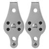 2pcs Pulley Block with Nylon Sheave Stainless Steel Rope Pulley Nylon Blocks for Kayak Boat