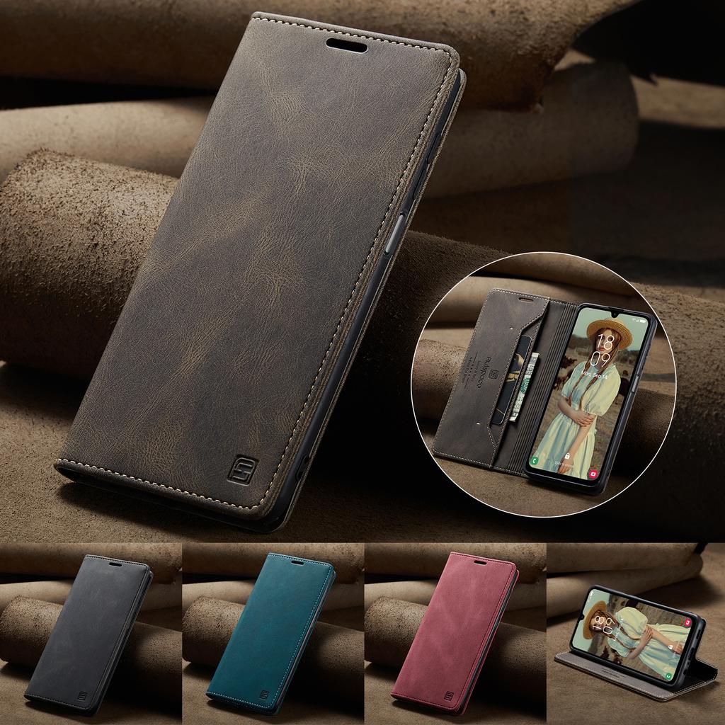 For Samsung Galaxy A15 5G/Galaxy A15 4G Wallet Case AUTSPACE A01 Leather Stand Cover with RFID Blocking Card Holder