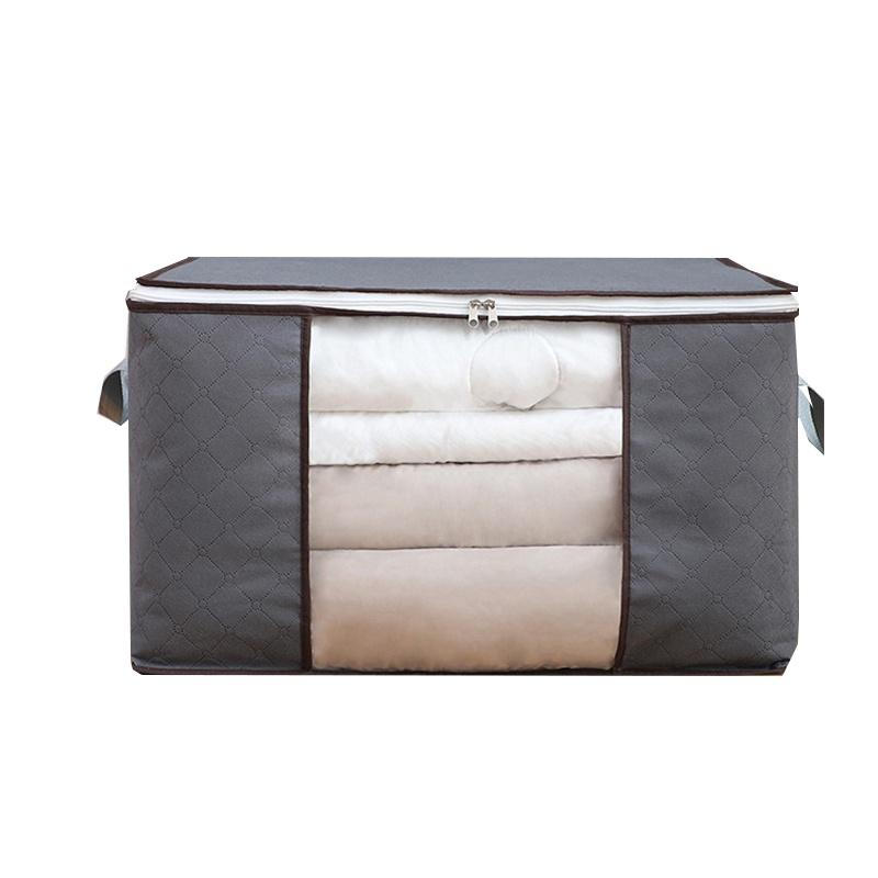 Spacious Underbed Clothes Storage Bag With Sturdy Zipper For Quilts And Blankets
