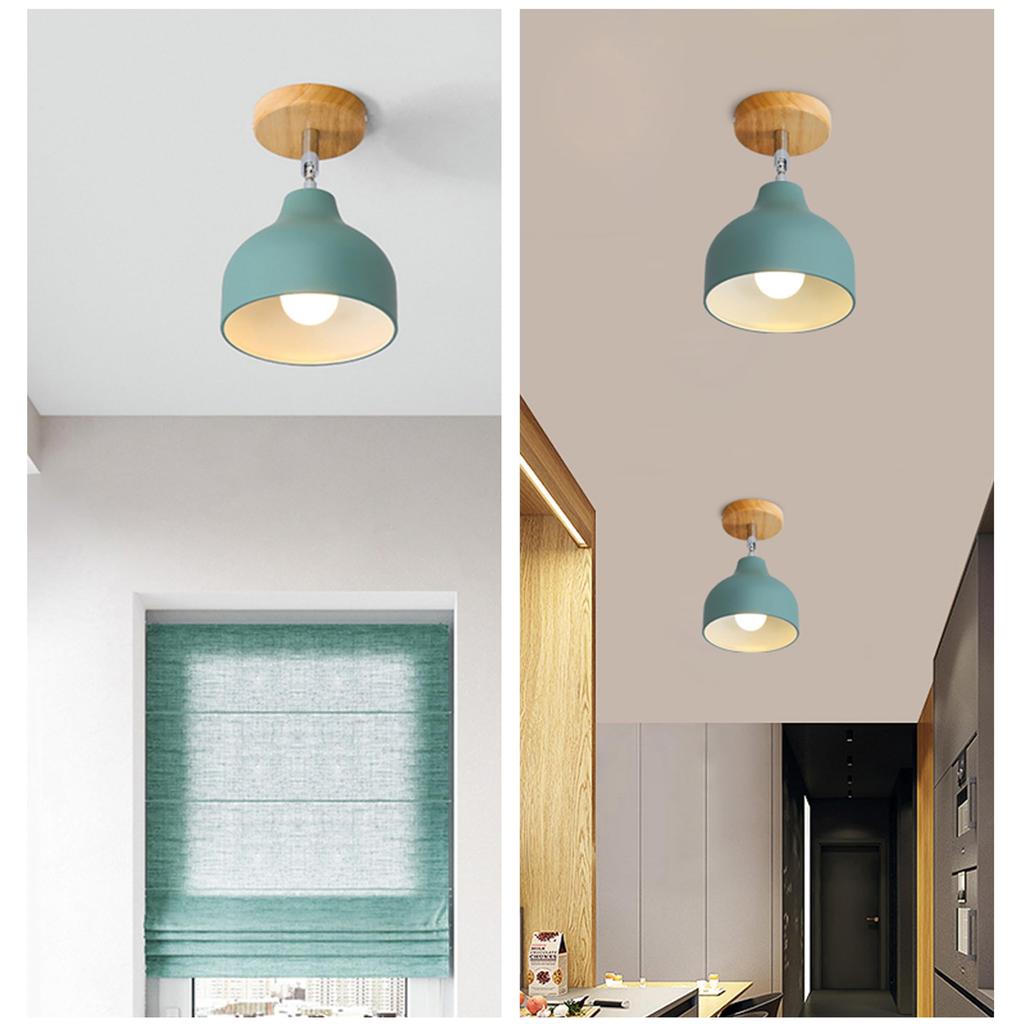 KY LEE Simple and Modern Wooden Ceiling Light Fixture Lighting Fixture for Living Indirect Nordic Adjustable Single Easy Installation - Room,