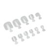 550pcs False Toenail Tips Full Cover Clear Artificial Ultrathin Multi Size Breathable Toe Nail Tips with Storage Box