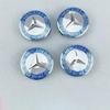 4 PEÇAS 75MM Tampa Central de Roda Azul Emblema para Mercedes Benz C180 C200 E200 E260 E300 ML350 A1714000025 W230 W210 W211 W221 W219